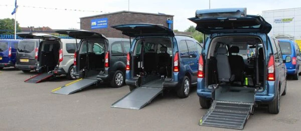 Lot of Mini Cabs for Disabled Childrens